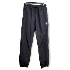 Adidas All Black Water-Resistant Pants Size Medium